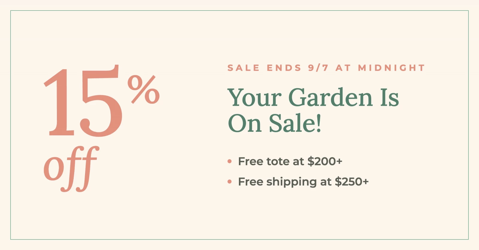 Labor day sale graphic that explains the sale