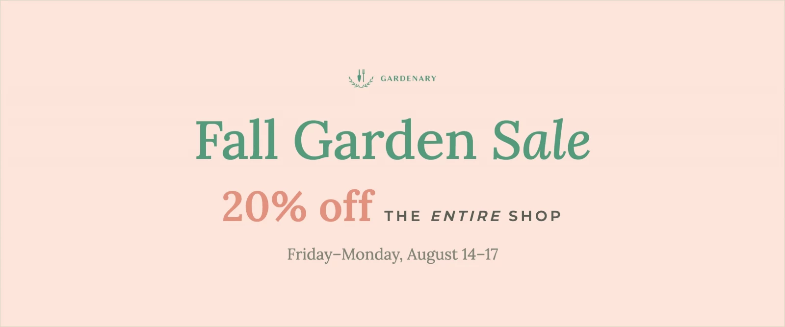 Fall garden Sale graphic