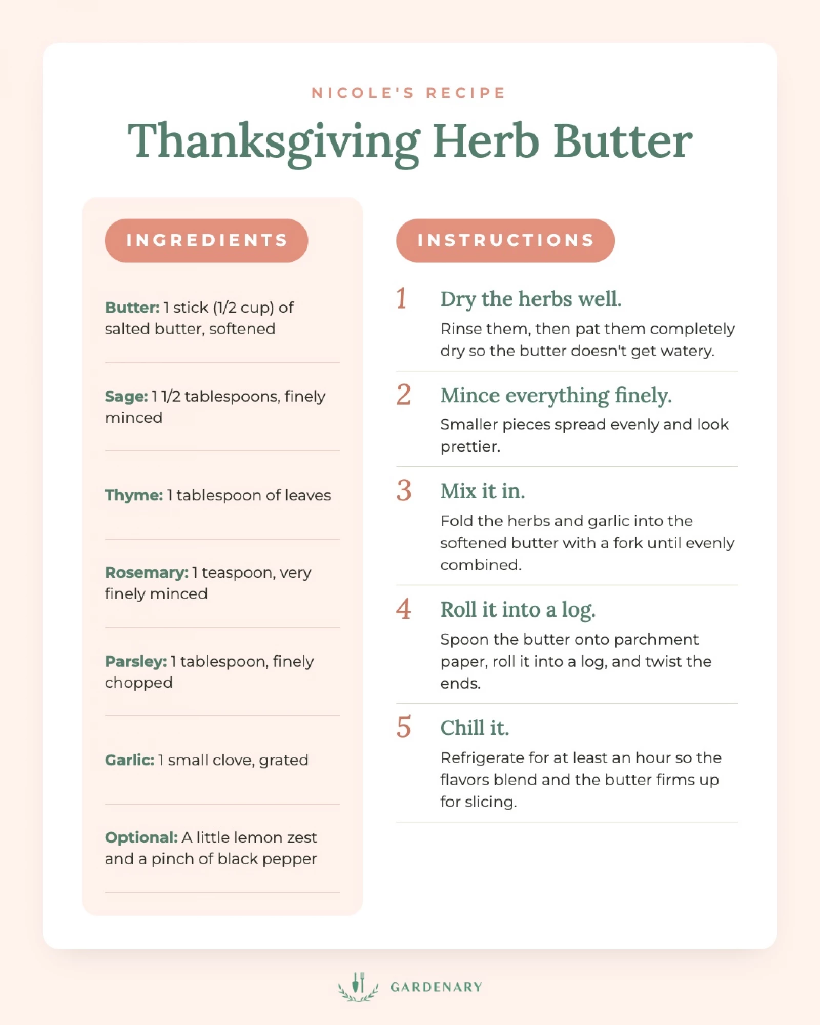 herb butter recipe