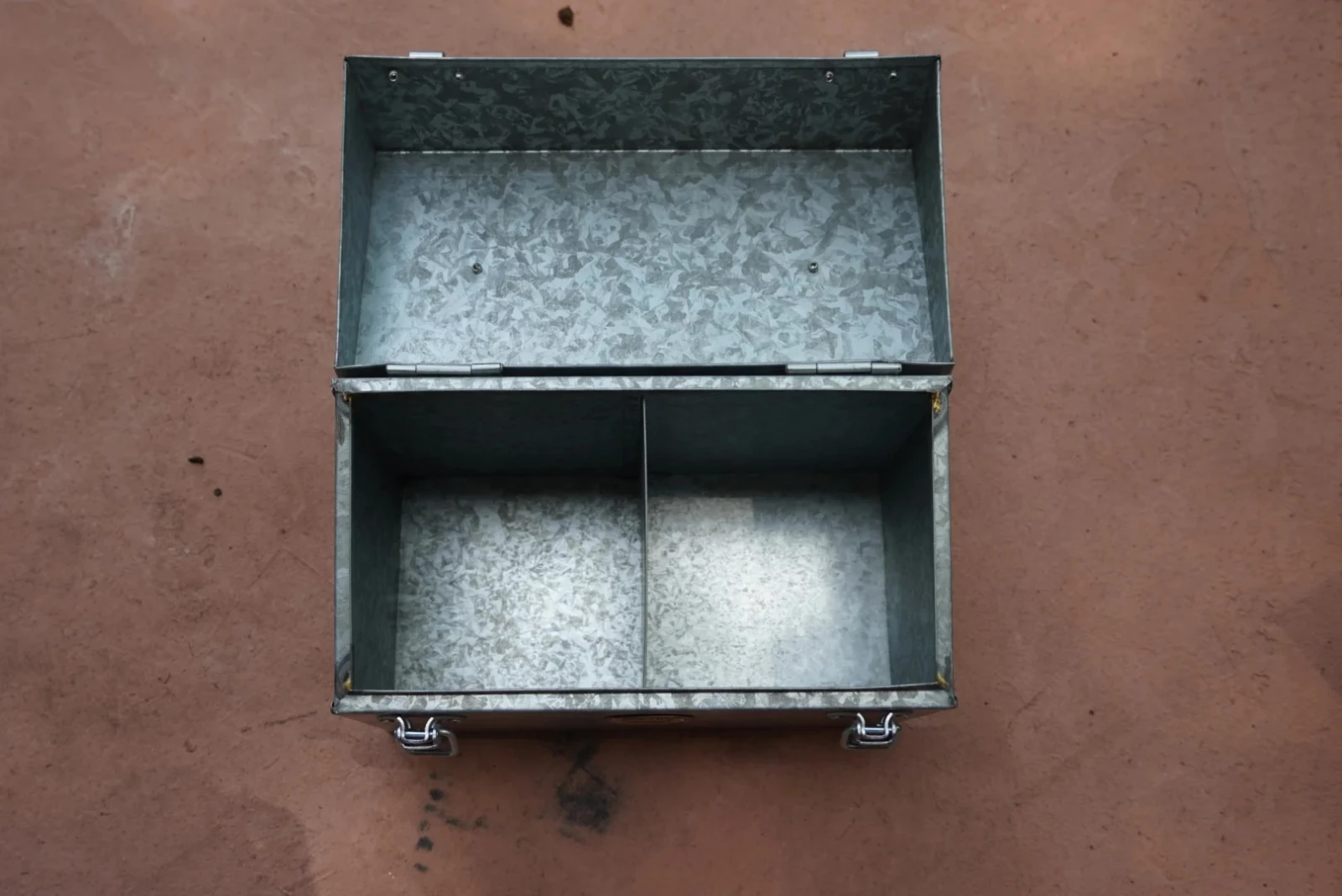 Empty seed storage container