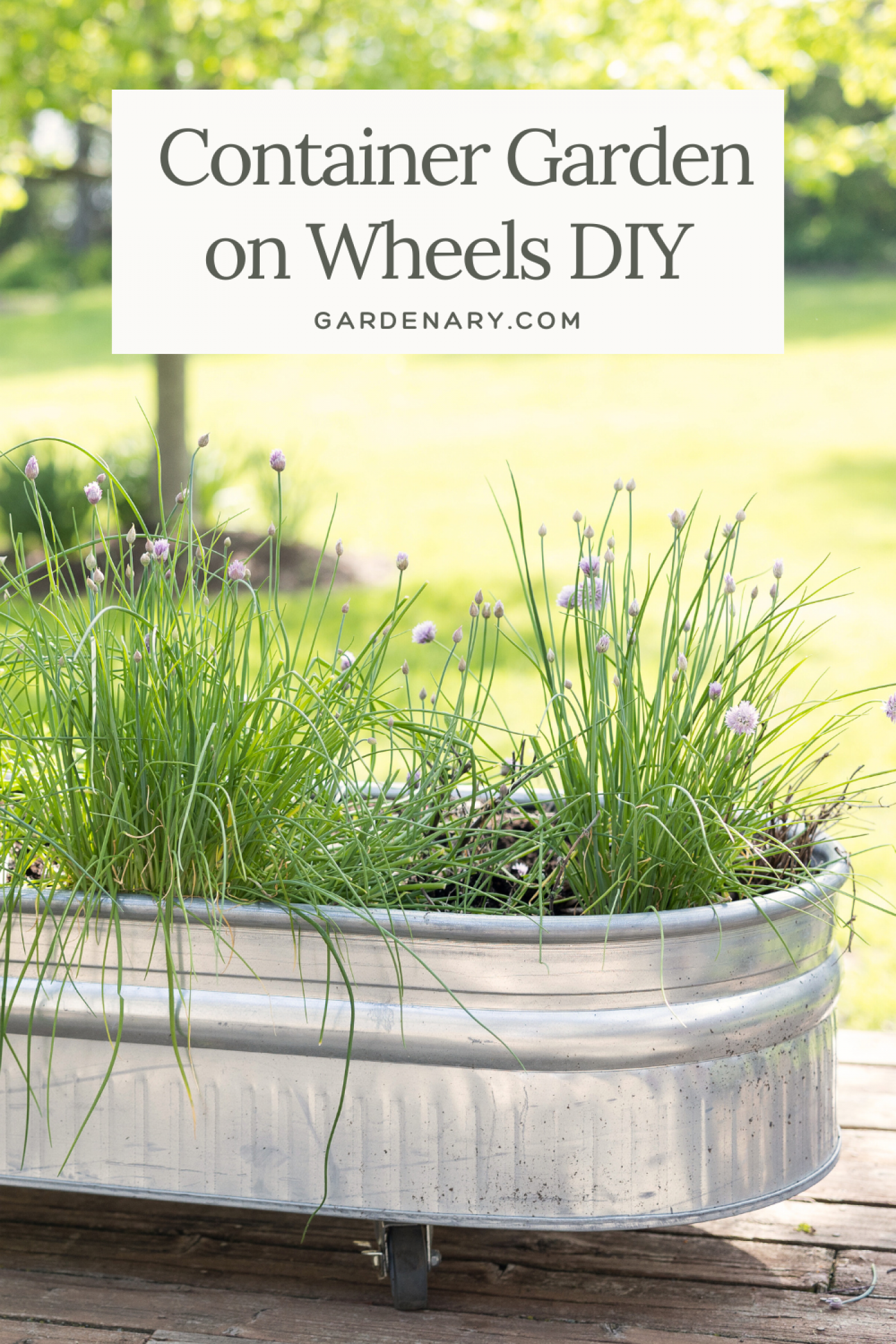 How to Build a Raised Garden Bed on Wheels with pictures