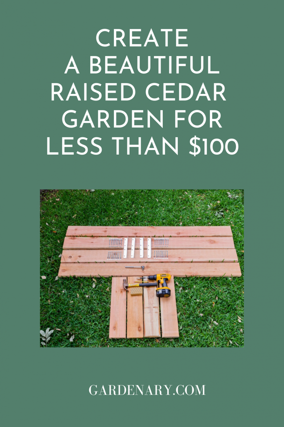 Create a Beautiful Cedar Garden for Less than One Hundred Dollars
